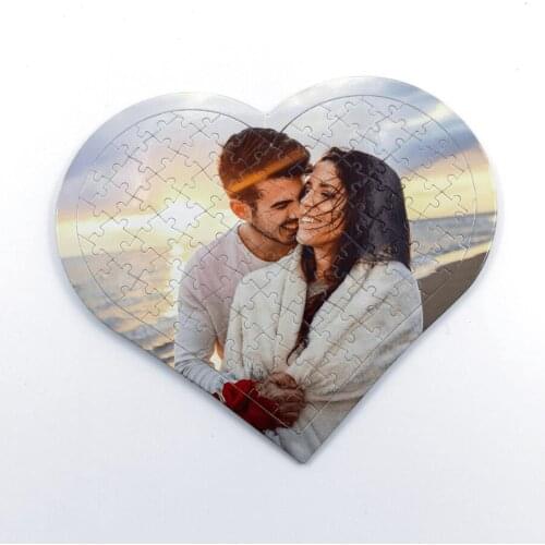 HLO 2021 Personalized 81 Piece A4 Heart Puzzle Photo Printed Decorative Gift Idea Trend Modern Good Price Romantic Safe Shopping