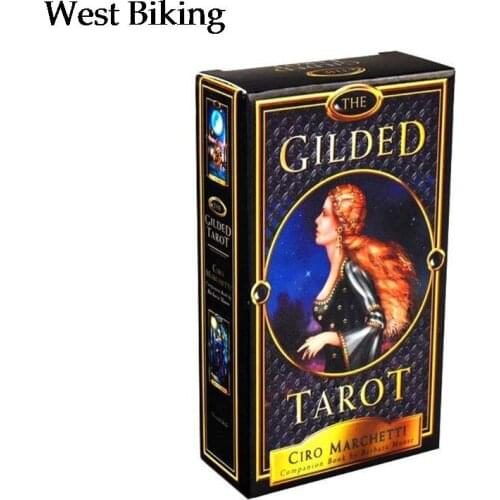 The Gilded Tarot 78 Cards Deck and Electronic Guidebook Board Game Oracle Card