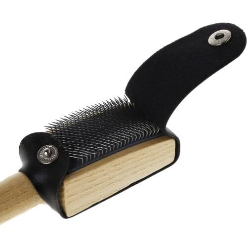 Y1UD Wood Suede Wire Cleaners Dance Shoes Cleaning Brush For Footwear