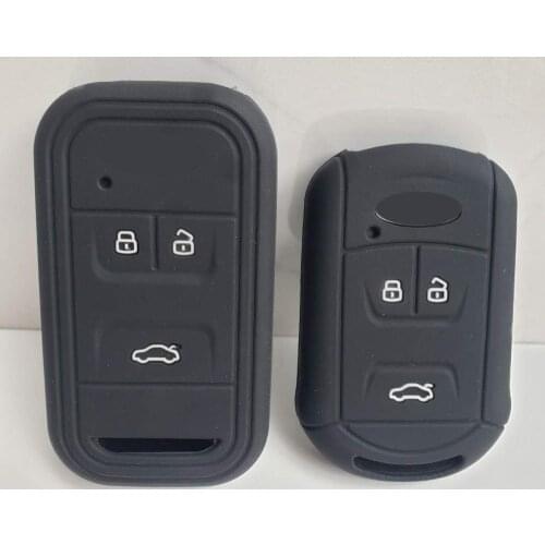 Silicone Skin Bag For Chery Tiggo Arrizo Smart Remote Key 3 Button Case Holder Car Interior Accessory