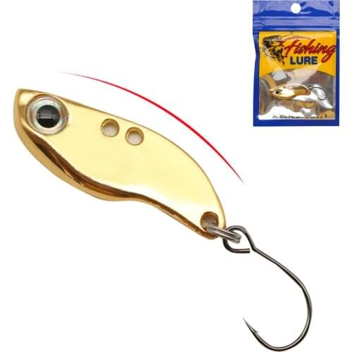 Outdoor Reservoir Marine Fishing Accessories VIB Metal Bait 3D Eye Swing Vibration Bait Artificial Hard Bait