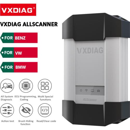 VXDIAG Multifunction Diagnostic Tool for Benz C6 OBD2 automotivo scanner For BMW For VW 3 IN 1 ECU programming OBDII Car Tools