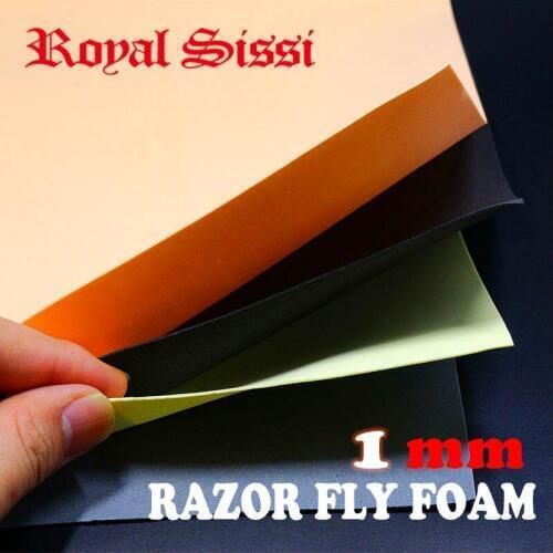 10 sheets fly tying super thin foam 1mm thick EVA foam sheet floating fly tying materials for small flies razor fly foam paper