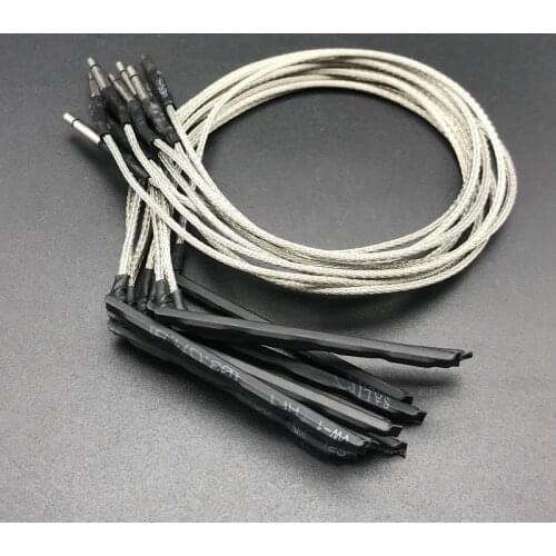 10Pcs Professional 4 String Ukulele EQ Under Bridge Saddle Piezo Cable Preamp Pickup Cable 50mm