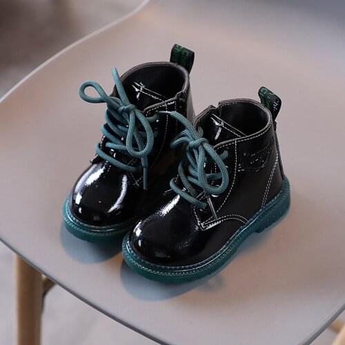 2021 Winter Childrens Boots Girls Boys Plush Martin Boots Casual Warm Ankle Shoes Kids Fashion Sneakers Baby Snow Boots