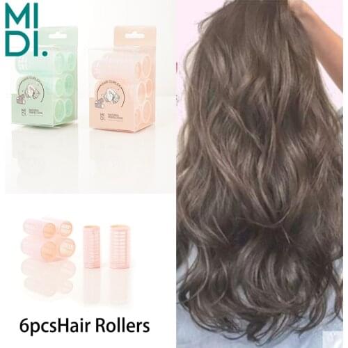 6pcs/lot Hair Rollers 2 Size Home Use Hairdressing DIY Hair Curler Self-Adhesive Hair Rollers Styling Beauty Tool Accessories