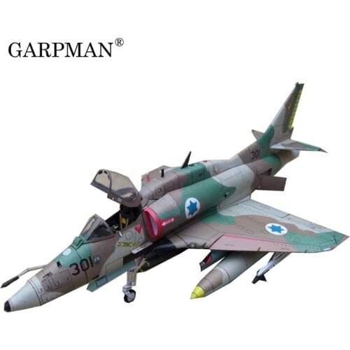 A-4N Eagle Fighter --3D Fighter with Grey Board Paper Model DIY