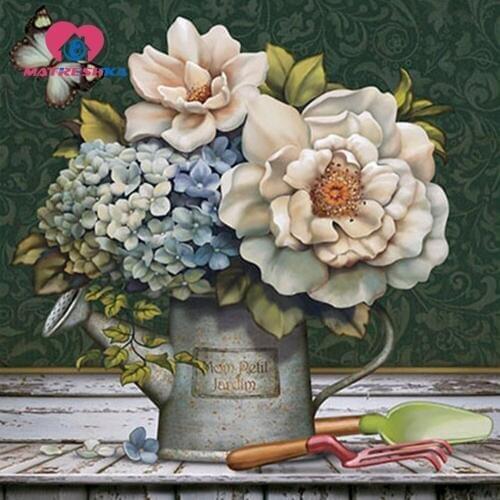 Diamond painting flowers paintings from crystals Diamond embroidery hot sale all for needlework and crafts diamond moaika decor