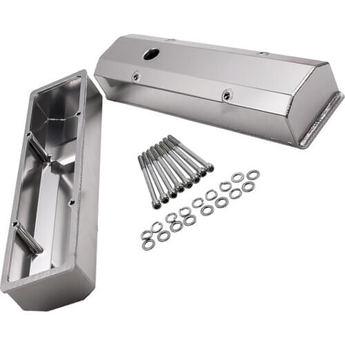 Aluminum Cam Rocker Cover Small Block for CHEVY SBC 283 302 305 327 350 400 1958-1986 6351