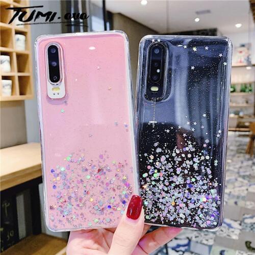 Silver Foil Star Phone Cover For Huawei P Smart Plus 2019 Y9 Y5 Y6 Y7 Prime 2018 2019 Honor 8 9 10 9i 10i 20 Lite Soft Case