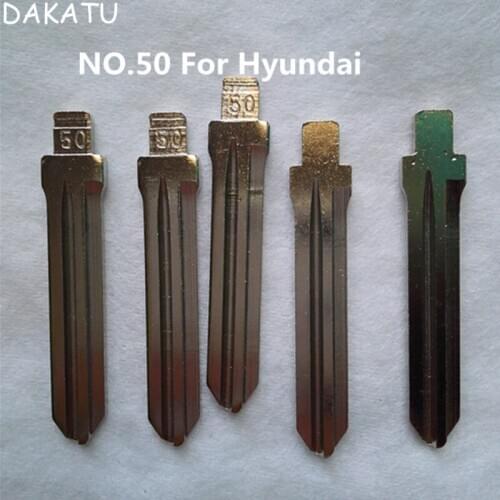 DAKATU NO.50 Blank Key Blade FOR Hyundai Elantra YUEDONG Flip Remote Key Blade