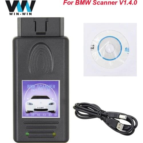 For BMW V1.4.0 OBD OBD2 Auto Scanner Car Diagnostic Tool FTDI FT232RL Automotive Unlocked Version 1.4.0 for BMW Coding Reader