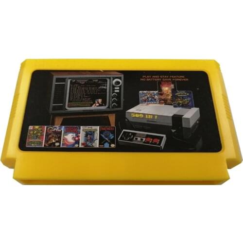High Quality chip 8 bit game cartridge for fc video game console with 509 free classic games card for 60 pin family video