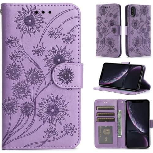Flower Flip Leather Case For iPhone 13 12 11 Pro Max XR XS X 10 XSMax 7 8 Plus 6 6s iphone 13 Mini SE 2020 Phone Book Cover Etui