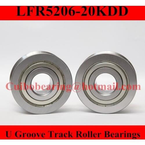 LFR5206-20 KDD Groove Track Roller Bearings LFR5206 size:25*72*25.8mm