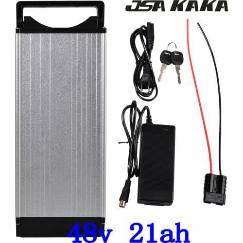 48V Electric Bike Lithium Battery 48V 20Ah Rear Rack Ebike Battery for 26''-28'' V-brake of Rear Wheel for 48V 1000W 1500W Motor