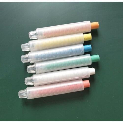 N0HC Premium Dustless Chalk Holder Length 3.54'' Diameter 0.59'' Reusable Fit for Most Dustless Chalks for School Office