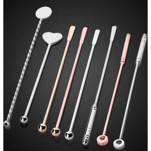 Swizzle Stick Cocktail Picks Whisk Muddler Stirring Ice Spoon Rod Mixing Tea Coffee Long Handle Bar Tool Bartender Drink Mixer