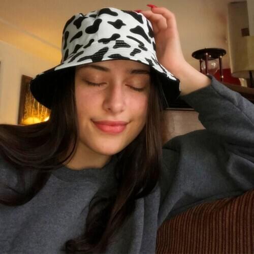 2020 Cow Bucket Hat Women Cotton Men‘s Panama Hat Fisherman Hats Hip Hop Gorro Bob Femme for Boy Summer Beach Cap Boonie MZ016