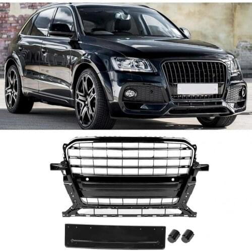 Car Front Grille For SQ5 Style Car Front Bumper Mesh Grille Grill Fit for Audi Q5 8R 2013 2014 2015 2016 2017 Bumper Grille