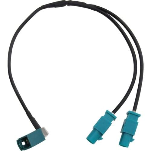 Dual Fakra to Single Din Car Radio Aerial Antenna Adaptor Cable For MOTOROLA
