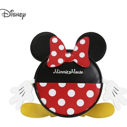 Disney Baby Harnesses Leashes Minnie Plush Backpack Walking Anti-lost Bag Safety Activity Gear Children Backpack School Bags