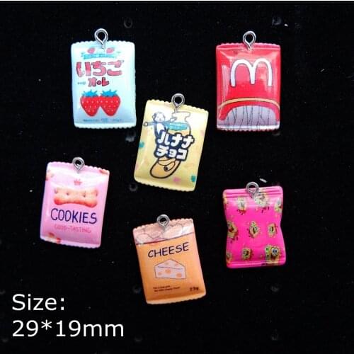 Resin Japanese Food Candy Charms Pendants Flat back Resin Cabochon for DIY necklace earring keyring Jewelry Making Accessories