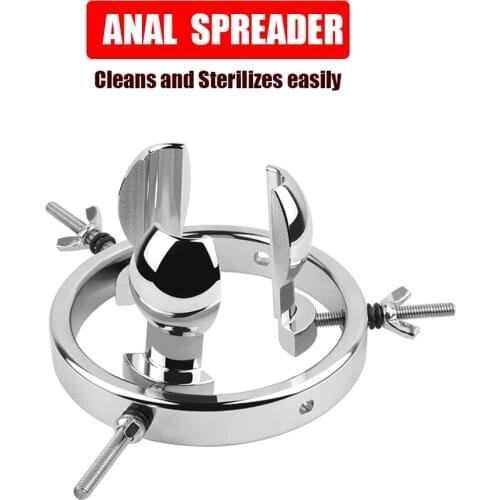 Adjustable Metal Anal Dilator Vaginal Speculum Anus Expansion Clamp Speculum Butt Plug Adult Game Gay Sex Toys For Women Men
