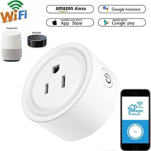 Wifi Outlet Smart US Plug Socket Wireless Smart Home Phone App Remote Control Power Timer Socket Works With Alexa Google Home