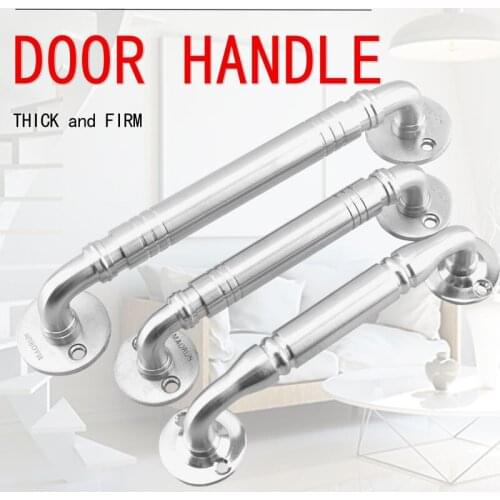 Stainless steel handle thickened solid double curved handle door handle furniture hardware accessories