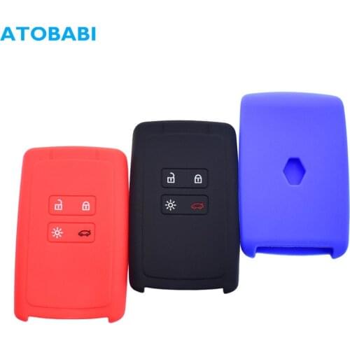 Silicone Car Key Cases Remote Control Protector Cover For Renault Clio Espace 5 Master Talisman Scenic 4 Kadjar Captur Koleos 2