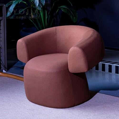 Modern Luxury Single Sofa Leisure Chair Lazy Living Room Creative Italian Minimalist Design Sofa Bed Home Furniture