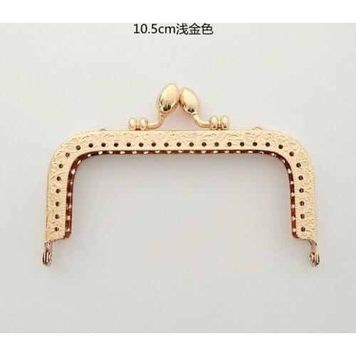 5PCS 8.5CM 10.5CM DIY Women Coin Bag Making Metal Clasp Straight Knurling Purse Frame Kiss Buckle Metal Hardware
