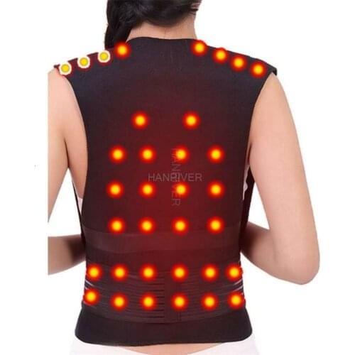 Tourmaline Self-Heating Back Brace Support Belt Magnet Therapy Spine Back Shoulder Lumbar Posture Corrector Relaxation Unisex