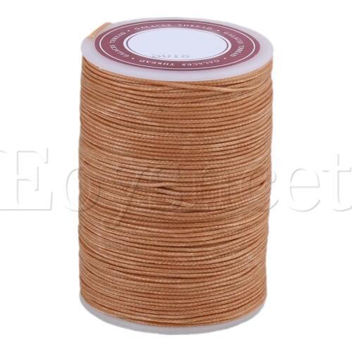 0.7mm Dia Light Brown Polyester Waxed Cord Wax Thread for Sewing Crafts