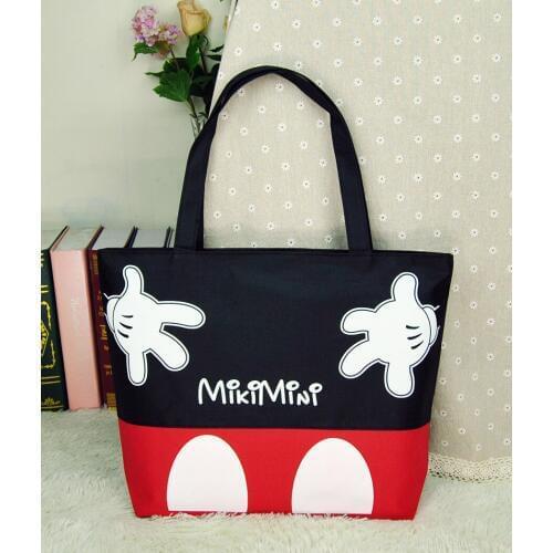 Disney Mickey mouse Cartoon lady Bag Shoulder High capacity Handbag bag Shopping Leisure Tote bag women bag