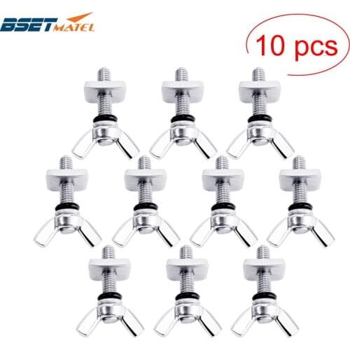 10 PCS Stainless Steel 316 Manual Tip Sup Center Fin Screw Plate Long board Screw And Plate Smart Screw Longboard Fin Box Screw