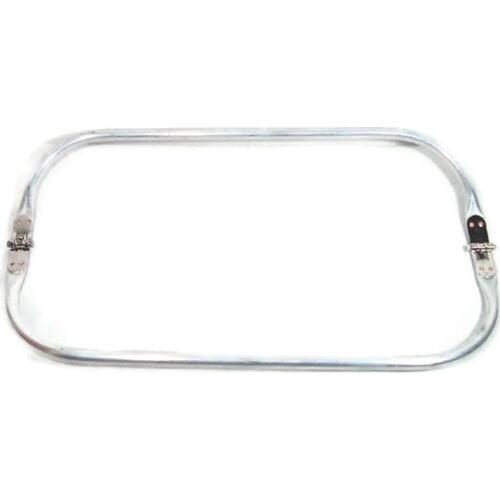 12 x 4.25 Inch Tubular Spring Loaded Aluminum Rectangular Purse Frame