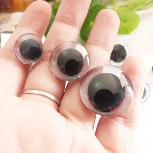 200pcs/lot--- 16mm&20mm&24mm clear trapezoid plastic safety toy eyes &white washer for diy plush doll accessories--size option