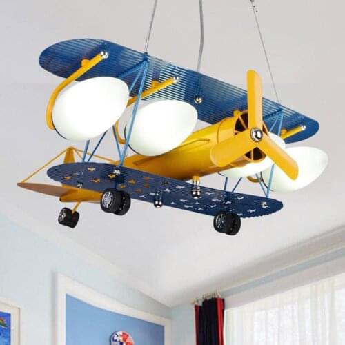 2021 Kids Plane Pendant Light Led Suspension Lighting For Kids Room Kindergarten