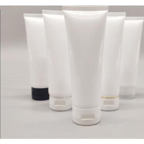 100ml white soft tube or mildy wash tube or butter tube or handcream tube with white flip lid for handcream/wash clean cream