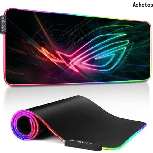 RGB Large Mouse Pad Gaming Mouse Pad Mat ASUS ROG Gamer Computer Mousepad Backlight Carpet XXL Keyboard Desk Mats Mousepad Gamer
