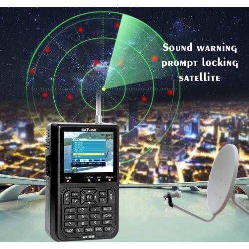 SATLINK WS6906 3.5in LCD Display Data Digital Satellite Signal Finder Meter