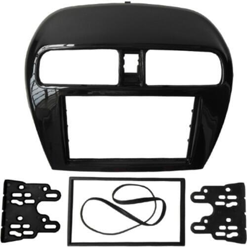 Double Din Fascia for Mitsubishi Mirage Space Star Attrage Radio Stereo Panel Dash Mounting Installation Trim Kit Face Frame(178
