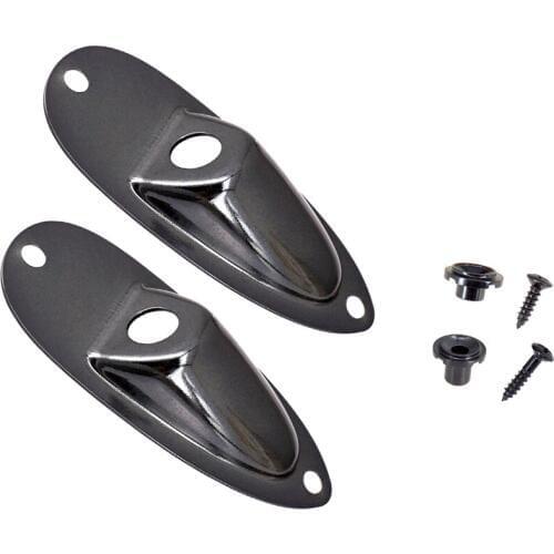 Guitar Output Jack Socket Plate with Guitar String Tree Retainer