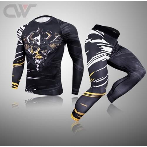 Mens Clothing Winter First Layer Thermal Underwear Long Johns Warm Long Sleeve Tights Fitness Leggings Skin Compression Suit