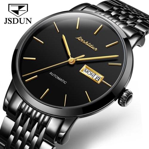 JSDUN Men Watch Military Sport Top Brand MIYOTA Automatic Mechanical Watches Waterproof Stainless Steel Relogio Masculino 8812
