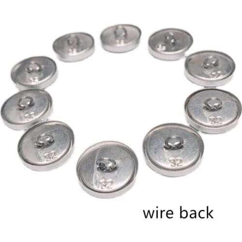 500set Fabric Covered Button Component Wire Back Scrapbooking Handmade Craft Sofa Button Hair Accessories 18-60L