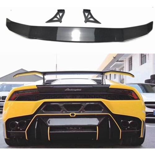 REAL CARBON FIBER REAR WING TRUNK LIP SPOILER FOR Lamborghini Huracan LP580 LP610 2014 2015 2016 2017 2018