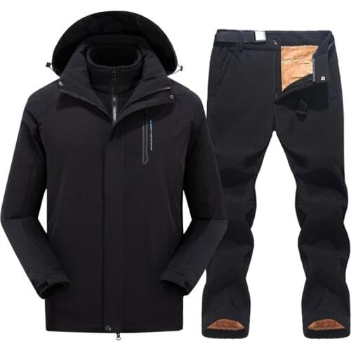 New Ski Jackets And Pants Men Windproof Waterproof Snow Snowboard Jacket Men Winter Outdoor Sports Thick Warm Ski Suit Brands